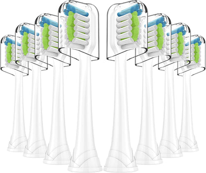 Replacement Brh Heads Compatible with Philips SoniCare Electric Toothbrhes, Dupont Bristles for Effective V1258-DP02-E-490
