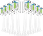 Replacement Brh Heads Compatible with Philips SoniCare Electric Toothbrhes, Dupont Bristles for Effective V1258-DP02-E-490