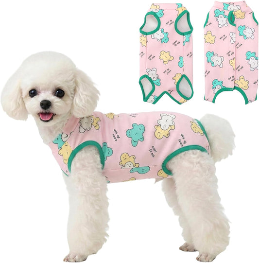 Recovery Suit for Dogs After Surgery, Breathable Dog Onesie Surgical Spay Suit for Female Dogs, Cute Dog V1258-DP02-E-499