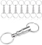 CooBigo 8 Pack Detachable Keychain Quick Release Key Chain, Pull Apart Key Chain for Outdoor Active Backpack V1258-DP02-E-5