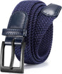 Braided Stretch Golf Belt for Men, No Metal TSA Elastic Stretch Braided Belt Men V1258-DP02-E-521