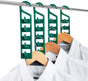 Space Saving Hangers for Clothes - 4 in Pack, Heavy Duty Plastic, Multi Closet Space Savers for Shirts, V1258-DP02-E-532