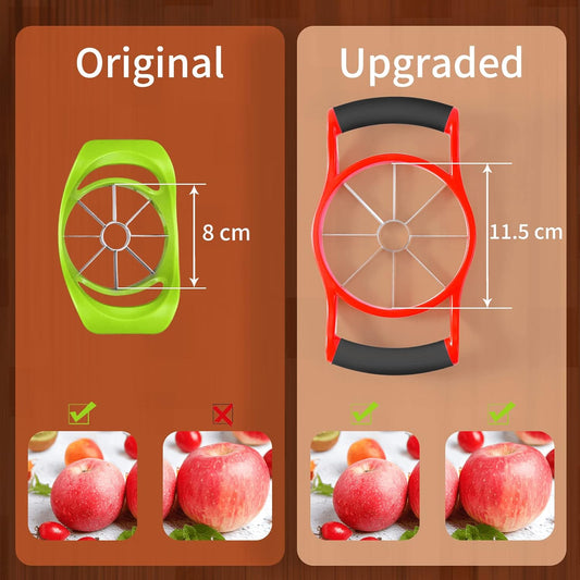 Apple Slicer Corer, 8-Slice [Large Size] Premium Apple Slicer Corer, Cutter, Divider, Wedger, Stainless Steel V1258-DP02-E-535