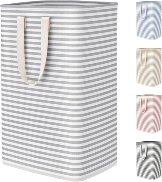 75L Large Collapsible Laundry Hamper, Tall Foldable Dirty Clothes Baskets Waterproof, Freestanding Design V1258-DP02-E-541