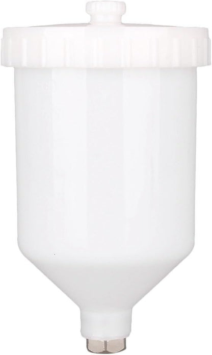 600ml Spray Paint Gun Cup Air Gravity Feed Paint Spray Auto Car Pot Threaded Connector Capacity for Spray Gun V1258-DP02-E-547