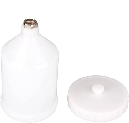 600ml Spray Paint Gun Cup Air Gravity Feed Paint Spray Auto Car Pot Threaded Connector Capacity for Spray Gun V1258-DP02-E-547