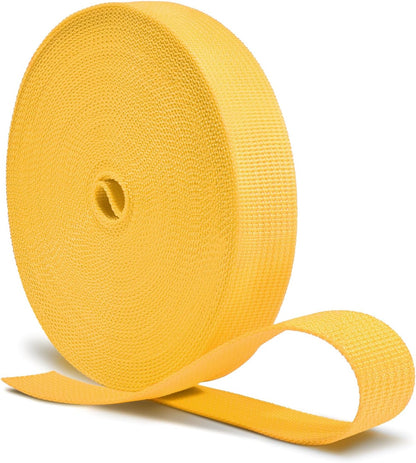 CooBigo 12 Yards Webbing 1 Inch Wide Polypropylene Webbing Strap 1" Webbing Strapping for Bags/Lawn V1258-DP02-E-55
