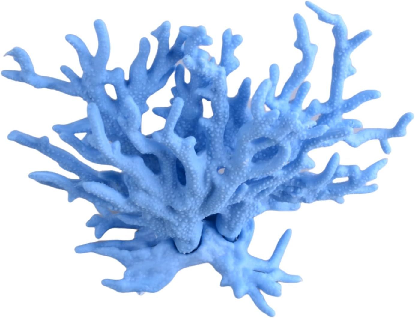 Blue Artificial Aquarium Plant Ornament Decor Plastic Coral Reef Fish Tank Decoration V1258-DP02-E-551