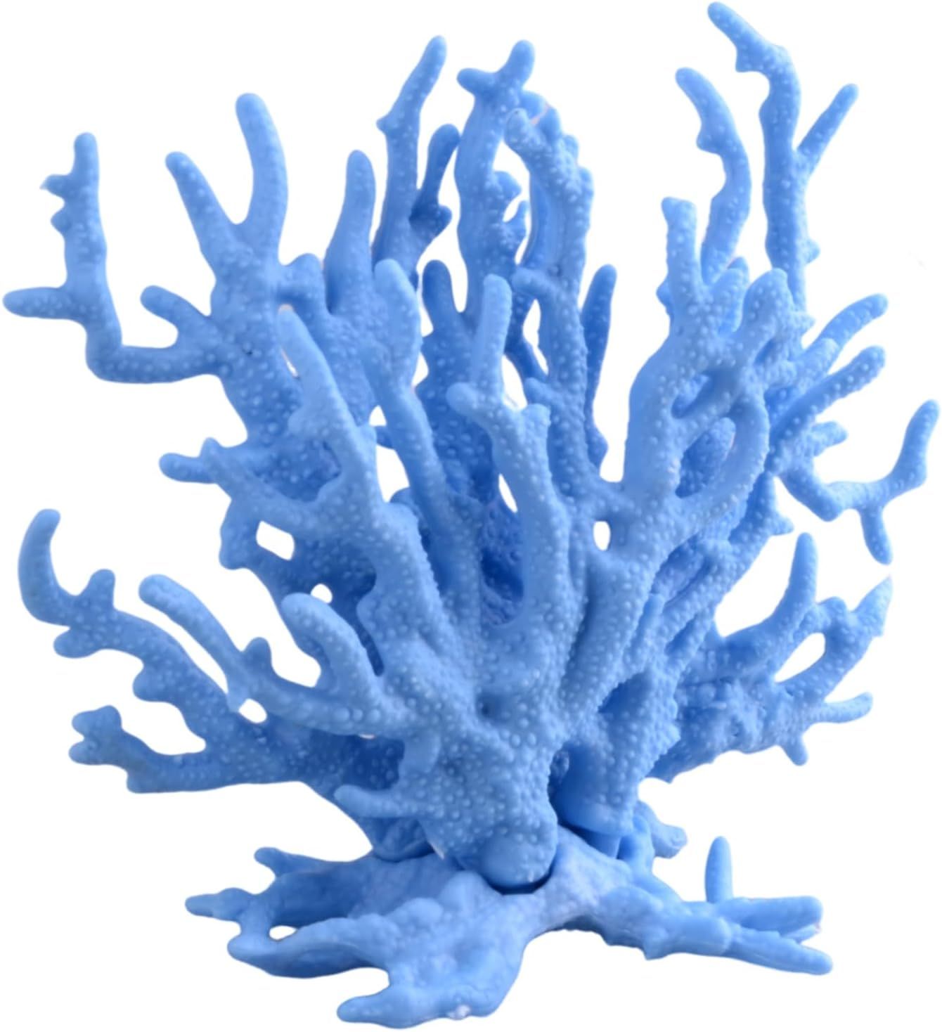 Blue Artificial Aquarium Plant Ornament Decor Plastic Coral Reef Fish Tank Decoration V1258-DP02-E-551