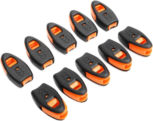 CooBigo 20 Pack Emergency Survival Whistles Zipper Pulls Whistle for Outdoor Climbing Hiking Camping Fishing V1258-DP02-E-56