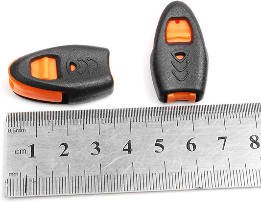 CooBigo 20 Pack Emergency Survival Whistles Zipper Pulls Whistle for Outdoor Climbing Hiking Camping Fishing V1258-DP02-E-56