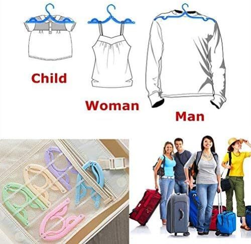 10 Pcs Travel Hangers Cruise Ship Essentials Accessories Portable Folding Clothes Hanger Foldable Drying Rack V1258-DP02-E-579