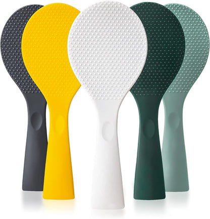 Silicone Standing Rice Spatula with Non-Stick Paddle, Heat Resistant Rice Cooker Spoon, Serving Spoon for V1258-DP02-E-581