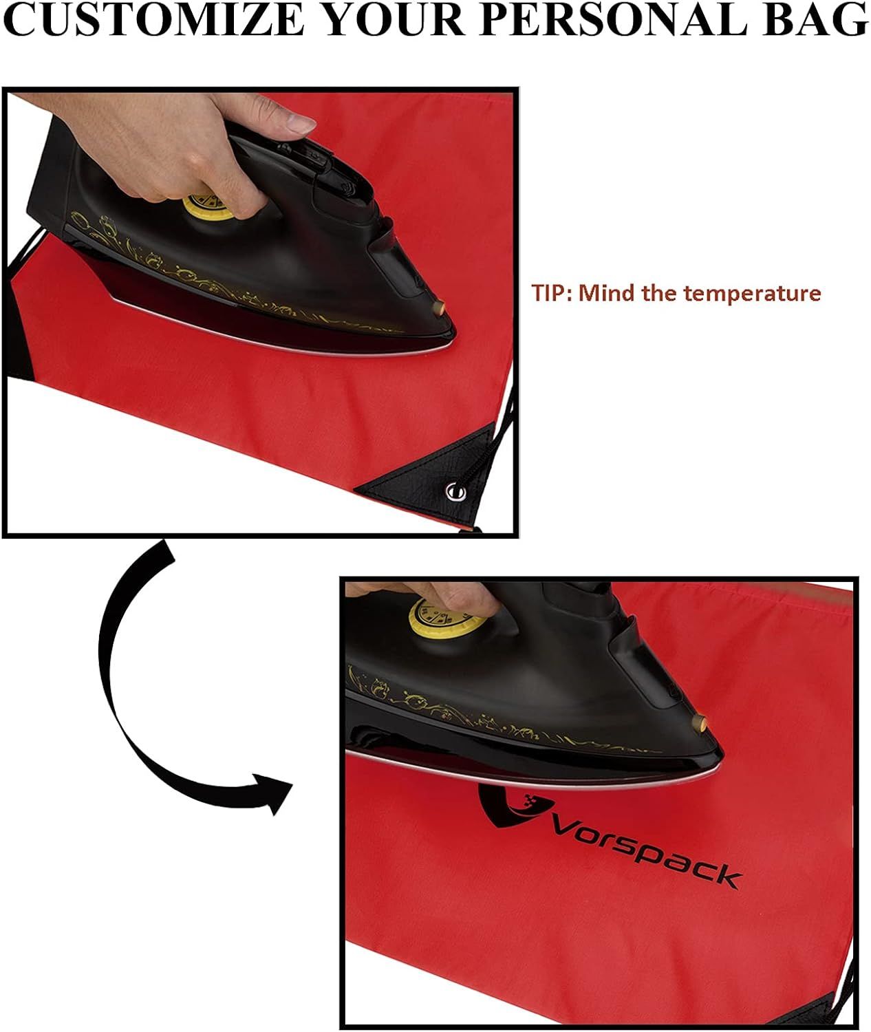 Drawstring Backpacks Bulk 10 Pieces String Bags Customized Bags for Party Gym Sport Trip - Red V1258-DP02-E-584