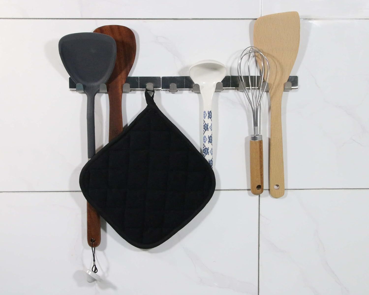 5 PCS Pot Holders for Kitchen, Cotton Potholers with Great Heat Resistance, Hot Pads, Trivets for Cooking and V1258-DP02-E-589
