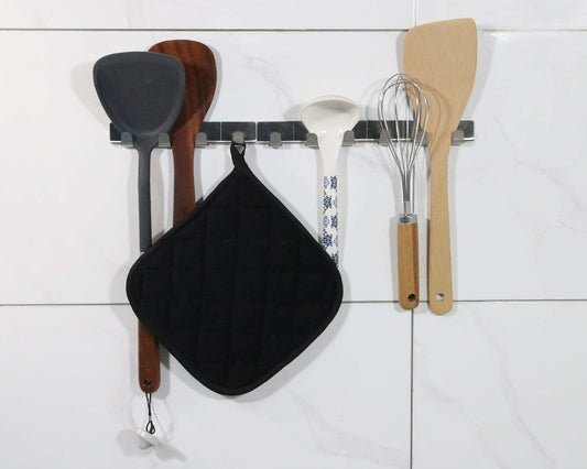 5 PCS Pot Holders for Kitchen, Cotton Potholers with Great Heat Resistance, Hot Pads, Trivets for Cooking and V1258-DP02-E-589