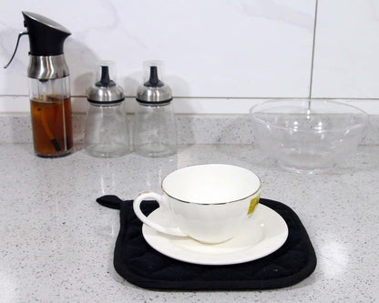 5 PCS Pot Holders for Kitchen, Cotton Potholers with Great Heat Resistance, Hot Pads, Trivets for Cooking and V1258-DP02-E-589