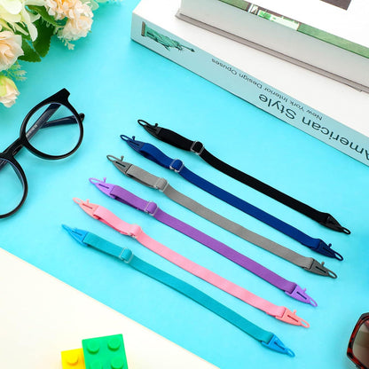 6 Pack Adjustable Kid Eyeglass Strap Eyeglass Band Sports Glasses Strap (Multi Color) V1258-DP02-E-592