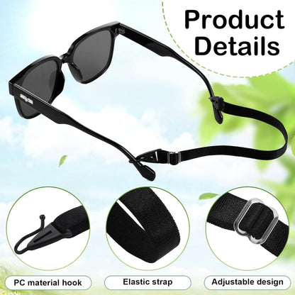 6 Pack Adjustable Kid Eyeglass Strap Eyeglass Band Sports Glasses Strap (Multi Color) V1258-DP02-E-592
