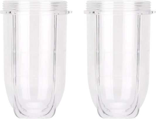 2 PCS Replacement Cups For Magic Bullet Replacement Parts 16OZ Blender Cups Jar compatible with 250W Magic V1258-DP02-E-596