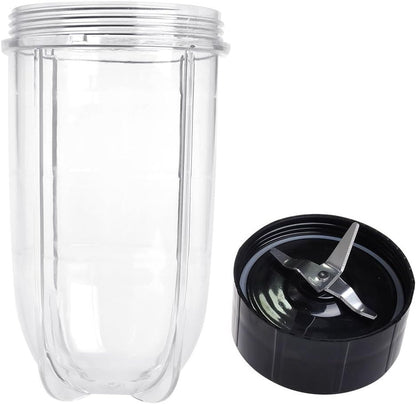 Replacement Cross Blade + 16oz Cup Set for Magic Bullet, Replacement Parts compatible with 250 W Magic Bullet V1258-DP02-E-597