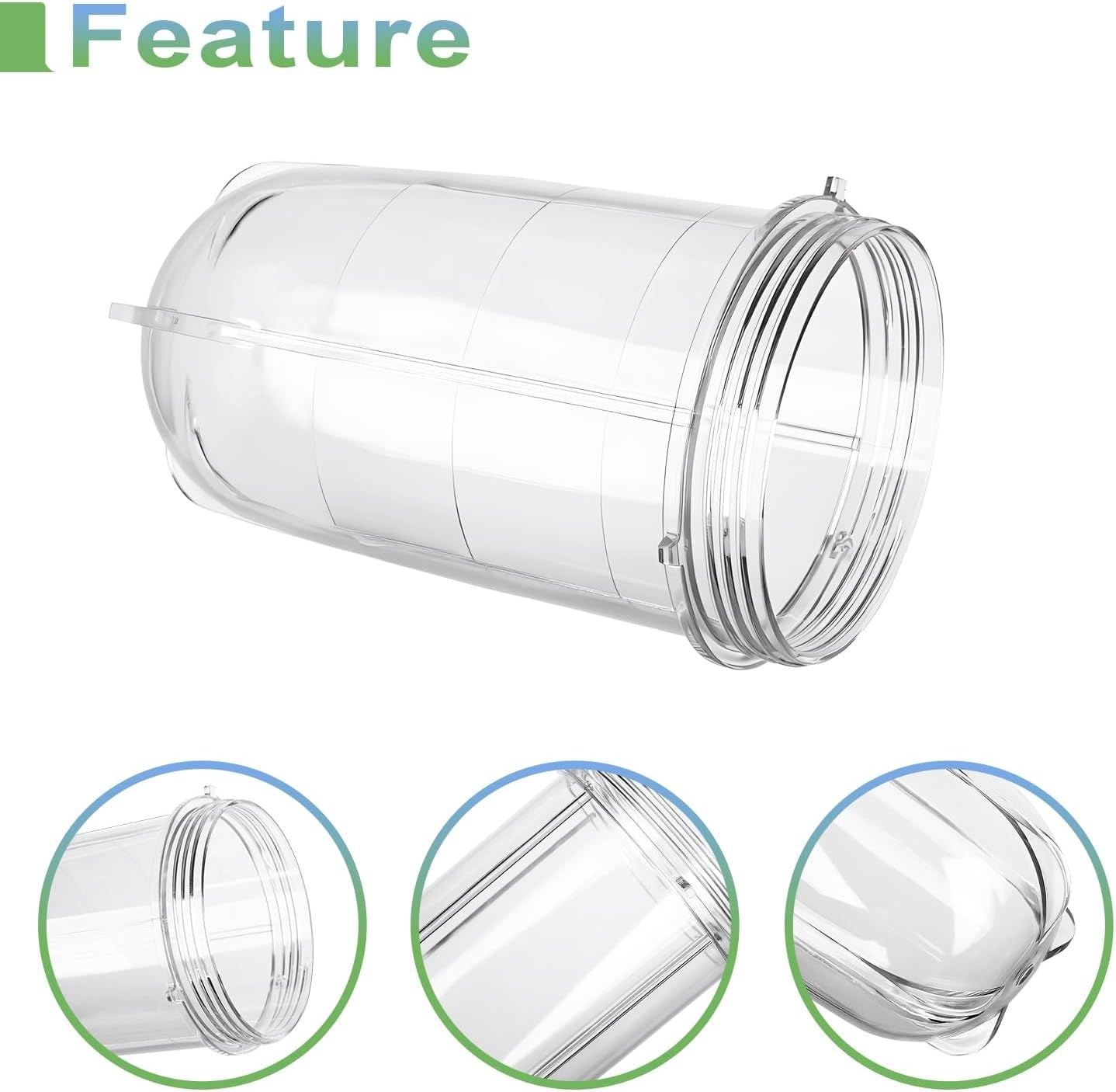 Replacement Cross Blade + 16oz Cup Set for Magic Bullet, Replacement Parts compatible with 250 W Magic Bullet V1258-DP02-E-597
