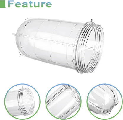 Replacement Cross Blade + 16oz Cup Set for Magic Bullet, Replacement Parts compatible with 250 W Magic Bullet V1258-DP02-E-597