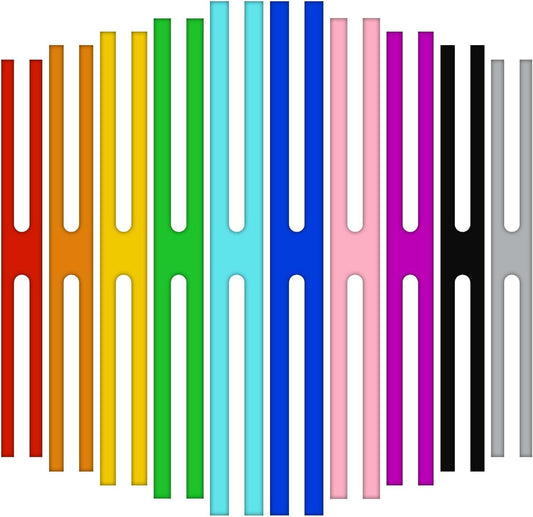 10PCS H Band Silicone Rubber Bands, 9 Inch H-Bands Silicone Rubber Bands Assorted Color, Elastic Rubberbands V1258-DP02-E-604