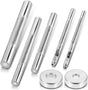 200Sets 6mm Leather Rivets + 7pcs Rivets Setting Tools for Install Leather Bag Belt Shoe Boot Hats Pet Collar V1258-DP02-E-61