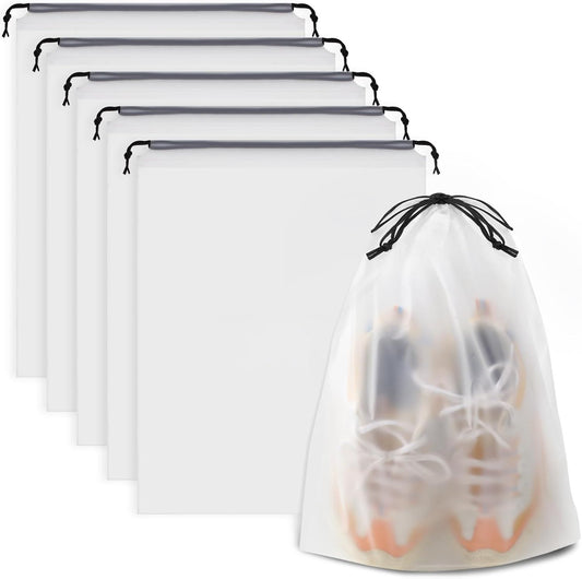 , Waterproof Travel Drawstring Shoe Bags for Packing, Storage, Travel Essentials for Men and Women, 15.7 x V1258-DP02-E-617