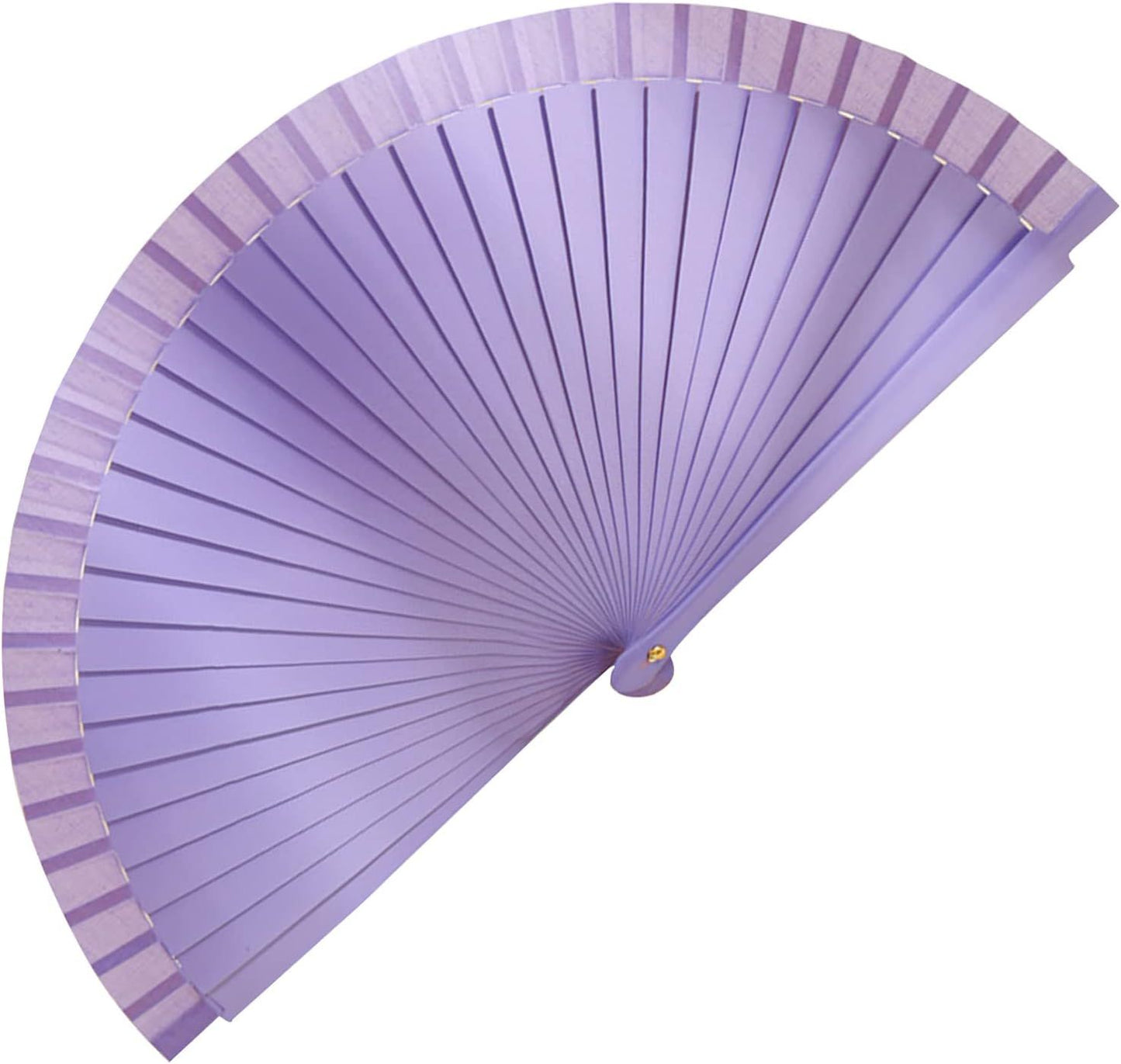 9in Silk Handheld Fan Foldable with Wooden Handle - Handheld Folding Fan for Women for Events, Parties & V1258-DP02-E-619