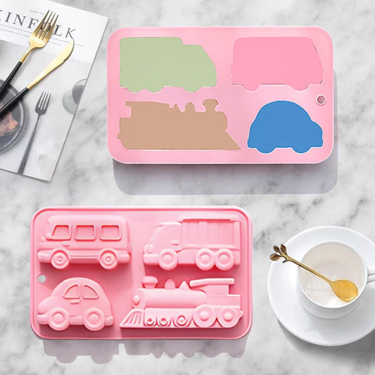 Car Silicone Soap Mold, Silicone Cake Mold, 3D Transportation Candy Mould Non-Stick Car Shape Baking Tool for V1258-DP02-E-626