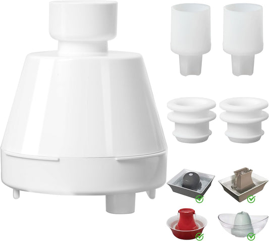 Cat Water Fountain Replacement Filter Housing & Silicone Nozzle Plug Set Pet Water Dispenser, Pet Fountain V1258-DP02-E-63