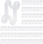 Hanger Hooks Space Saving, 60PCS Clothes Hanger Connector Hooks Closet Space Savers for Hanging Clothes, Clear V1258-DP02-E-632