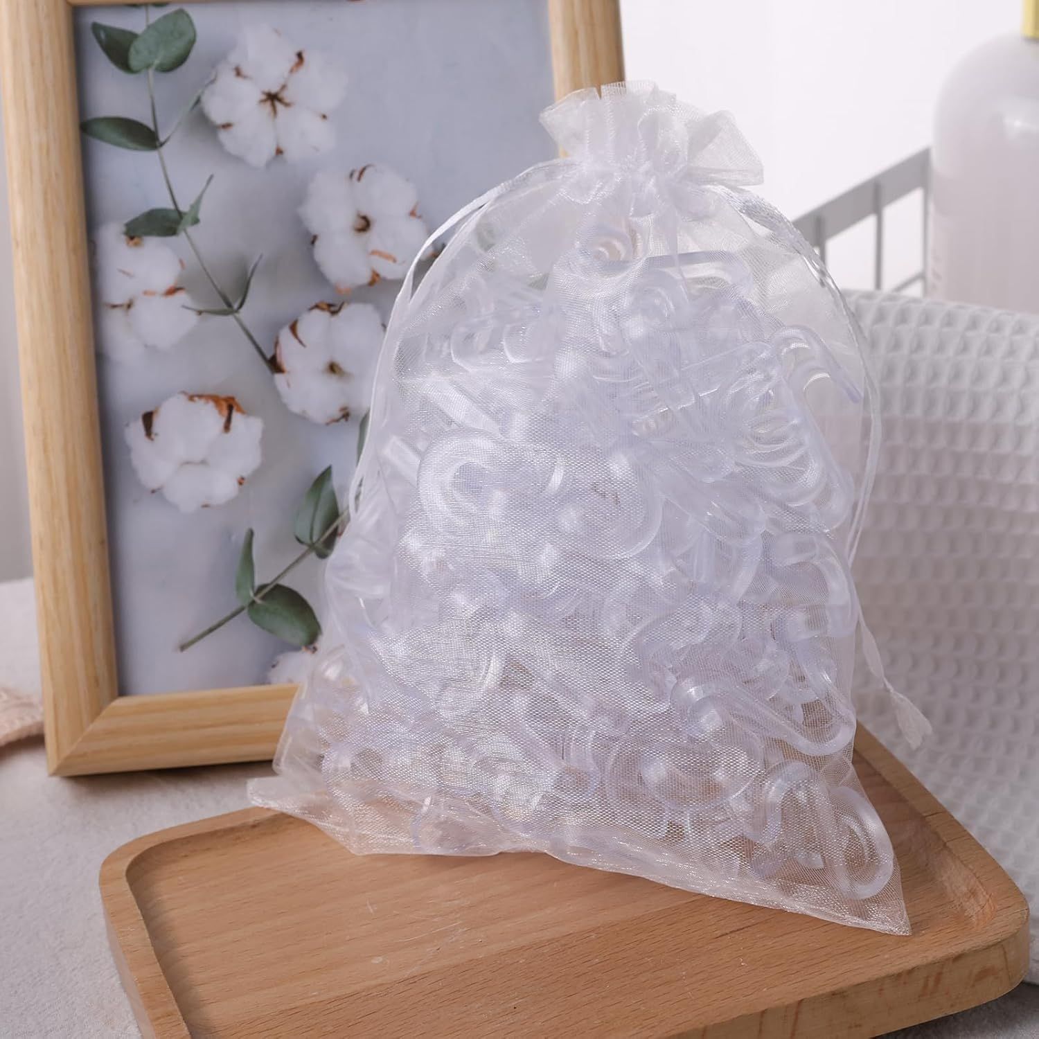 Hanger Hooks Space Saving, 60PCS Clothes Hanger Connector Hooks Closet Space Savers for Hanging Clothes, Clear V1258-DP02-E-632