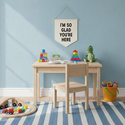 2 Pcs Embroidery Blank Banners, DIY Fabric Banner for Indoors, Baby Shower, Wedding, Graduation, Custom V1258-DP02-E-641