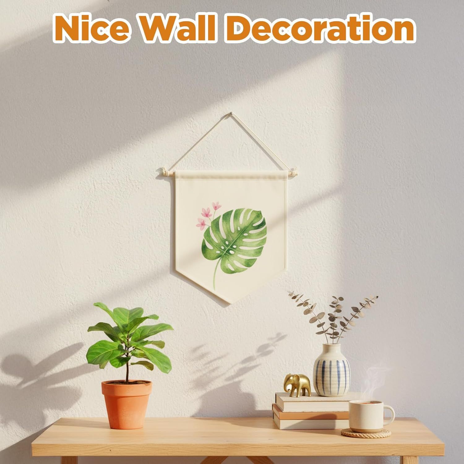 2 Pcs Embroidery Blank Banners, DIY Fabric Banner for Indoors, Baby Shower, Wedding, Graduation, Custom V1258-DP02-E-641