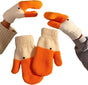 Women's Winter Warm Fleece Knitted Mittens wuth Funny Goose Design V1258-DP02-E-671