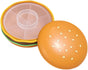 Hamburger Shaped Pill Case, Portable 6 Compartment Mini Pill Organizer with Sealable Lids for Medicine V1258-DP02-E-673