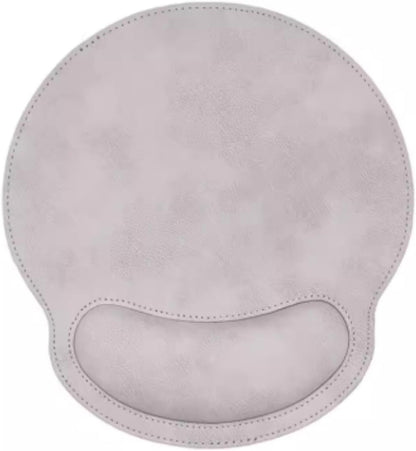 Leather Mouse Pad with Wrist Rest Support Ergonomic Office Computer Keyboard Hand Pad Non Slip Base for Desk V1258-DP02-E-676