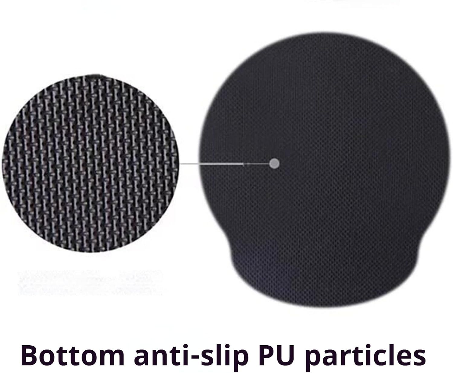 Leather Mouse Pad with Wrist Rest Support Ergonomic Office Computer Keyboard Hand Pad Non Slip Base for Desk V1258-DP02-E-676