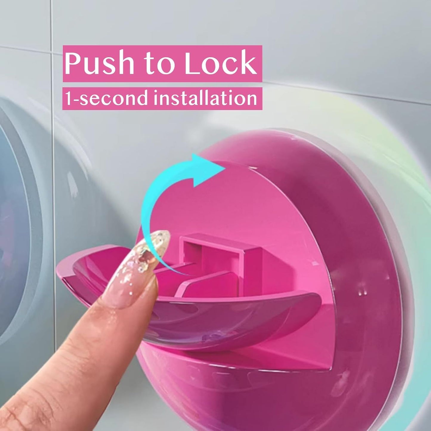 3 Pack Reusable No-Drill No-Trace Vacuum Suction Hooks, Wall-Mounted Toothbrush Holder, Storage Rack for V1258-DP02-E-698