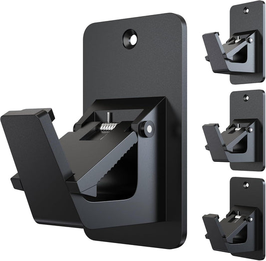 Adhesive No Drill Curtain Rod Brackets - Heavy Duty 30LB Holders for Bathroom Bedroom Kitchen, Universal V1258-DP02-E-703