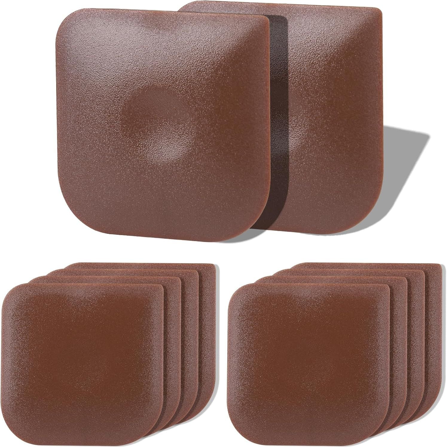 10 Pcs Pan Scrapers,Plastic Scraper Pot and Pan Cleaning Tools Brown Kitchen Scraper for Pot,Wok,Skillet,Grill V1258-DP02-E-712