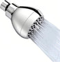 High Pressure Shower Head 3" Chrome - 360 degrees Rotating Self-Cleaning Jets, Water Saving Flow Optimizer, V1258-DP02-E-716