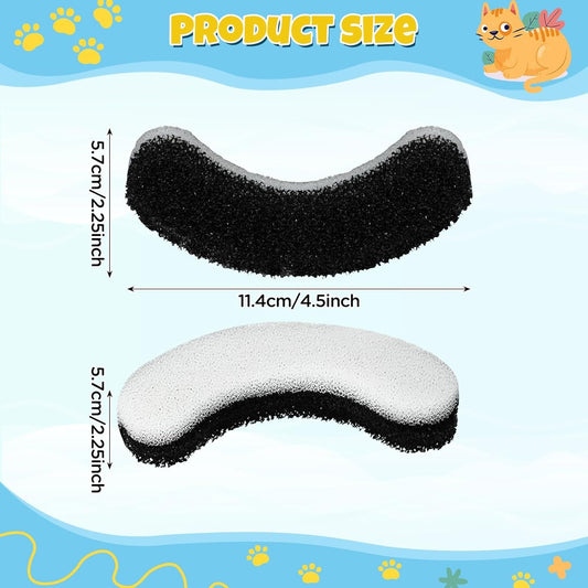 16 Pieces Cat Water Fountain Filters, Water Fountain Filters Replacement for Cat, Water Fountain Fit for V1258-DP02-E-737