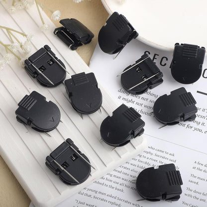 12pcs Cubicle Clips for Fabric Walls, Plastic Stainless Steel Fabric Panel Wall Clips Cubicle Hooks Cubicle V1258-DP02-E-739