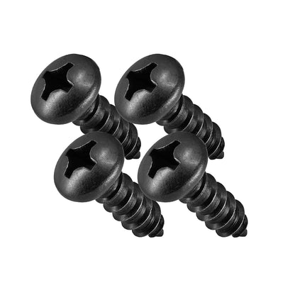 Stainless Steel Screws - Black Head, Oxidized Finish (Pack of 4) V1258-DP02-E-74