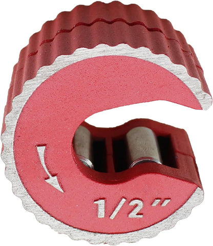 1/2 Inch Red Aluminum Alloy Adjustable Tight Pipe Cutter for Cutting Copper and Thin Walled Conduit V1258-DP02-E-751