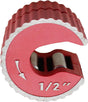 1/2 Inch Red Aluminum Alloy Adjustable Tight Pipe Cutter for Cutting Copper and Thin Walled Conduit V1258-DP02-E-751